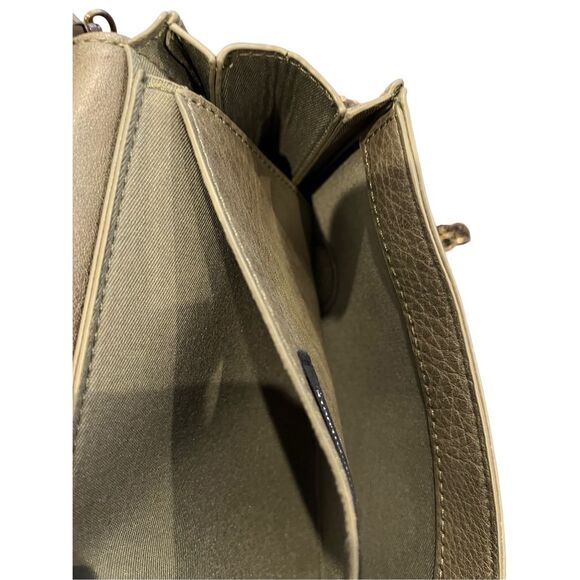 NWOT Anthropologie BELLA BOW Vegan Leather Crossbody Handbag w Detachable Metal - Picture 9 of 9